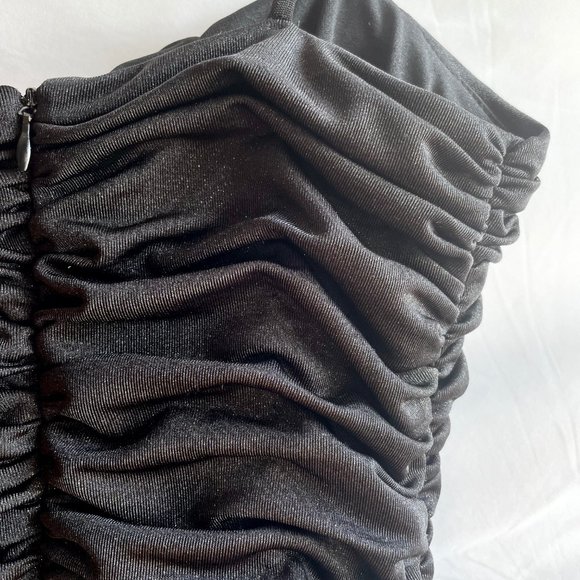 Black and gold mini dress petite - Picture 4 of 5